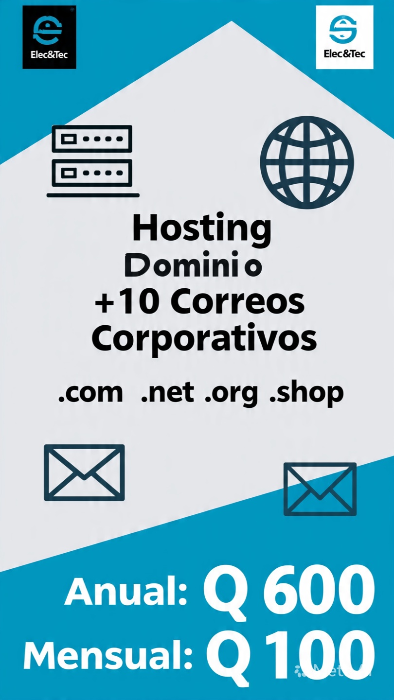 Hosting+dominio+correos corporativos 